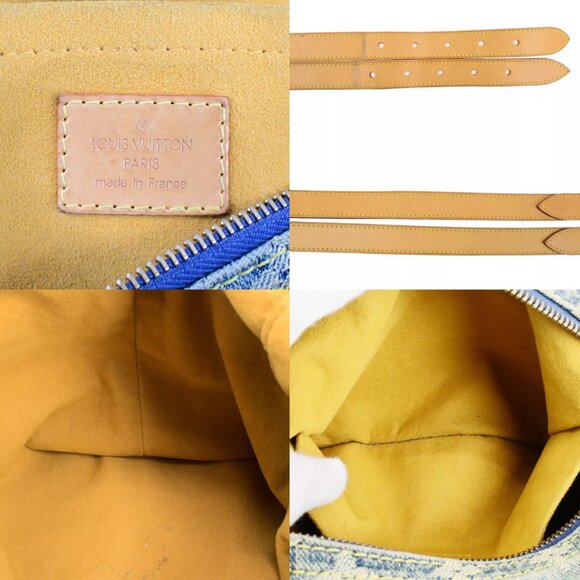 LOUIS VUITTON Buggy GM Shoulder Bag Monogram Denim Leather Blue M95048 25SJ587 - Picture 15 of 15